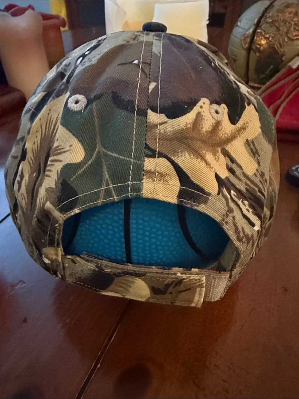 Hancock & Aldrich Camo Baseball Cap with Red Logo